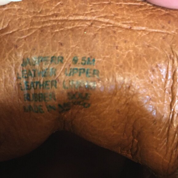 Steve Madden Bootie Jasperr Cuffed Tan Leather Size 9.5 Distressed - Picture 14 of 14